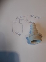 Hahnanschluss 1 Zoll Auf 1/2 Od 3/4 Zoll Wasseranschluss Kupplung Adapter Garten