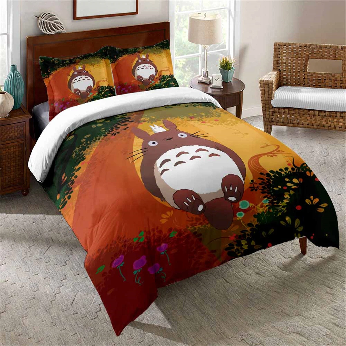 Totoro Bedding Set, Gift for Friends