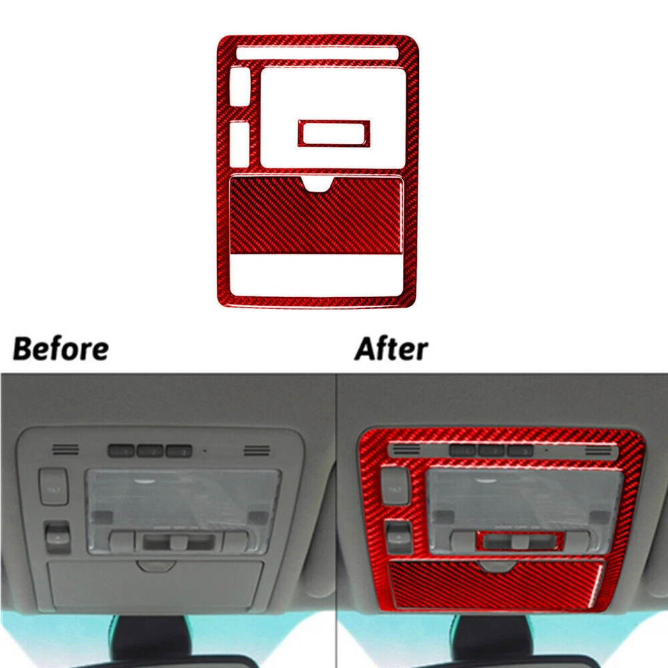 Kit de tapicería de cubierta de fibra de carbono roja de 50 piezas para LEXUS RX330 2004-2006 RX350 2006-2009 Foto 2 de 4