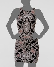 $69 Speechless Women's Juniors Black Glitter Bodcon Tank Dress Size 1