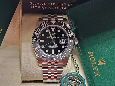NEW JUNE 2024 PAPERS Rolex GMT-Master II BRUCE WAYNE Ceramic 126710 GRNR Jubilee