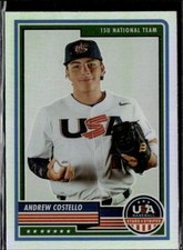 2023 Panini USA Baseball Stars & Stripes #24 Andrew Costello Silver