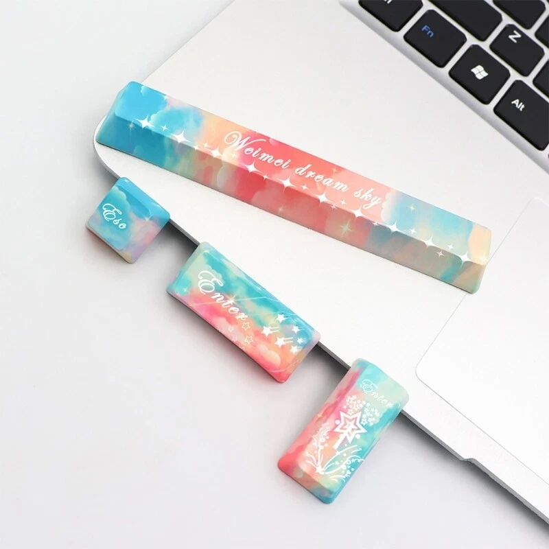 Custom OEM 4-Key 5-Side Dye-Sublimated Mechanical Keyboard Keycaps