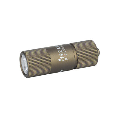 Olight i1R 2 EOS Desert Tan Rechargeable LED Keychain Flashlight, 150 Lumens