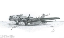 B-17G Flying Fortress "2nd Patches" Giclee & Iris Art Prints by Willie Jones Jr.