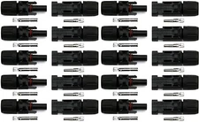 10 Pairs Male Female Solar Panel Cable Connectors