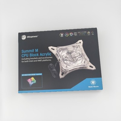 Bitspower CPU Water Block Summit M Silver Metal Version - New