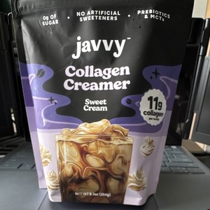 Javvy Collagen Creamer Sweet Cream 9.3oz (264g) Lactose Free Exp 09/2027