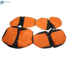 For EZGO Freedom TXT Valor 2014-2021 Orange Golf Cart Seat Cover Diamond Stitch