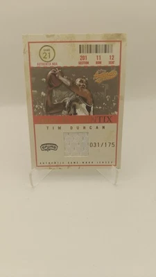 2004-05 Fleer Authentix - Jersey Authentix Tim Duncan #JA-TD /175 (MEM) - Bild 1 von 2
