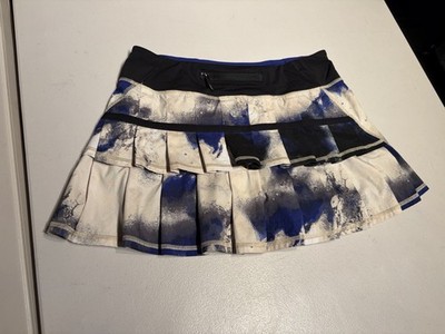 Lululemon Skort Women's 6 Pace Setter Pleated Skirt Milky Way Blue  Gym Yoga