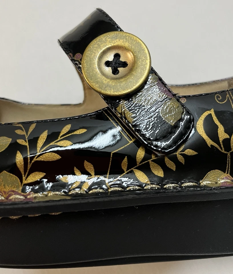 Alegria Paloma Mary Jane PAL-504 Shoes Sz 38 US 8/8.5 Black Patent Leather EUC - Image 4 of 4