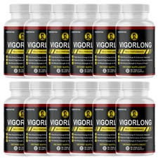 VigorLong Men Supplement Formula for Energy & Stamina, Vigor Long | 12 Bottles