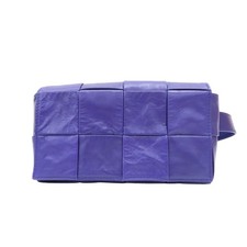 BOTTEGA VENETA Intrecciato Cassette Belt Bag Leather Purple