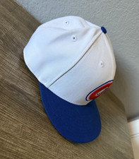 New Era White and Blue Baseball Cap Red 'a' Logo - 7 1/4 