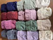 Grovia Reusable Cloth Diapers Lot Cotton Blend One size fits most newborn