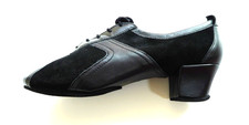 RAY ROSE "BREEZE" BALLROOM PRACTICE SHOES. US SIZE 7, 1.5 HEEL. BLK LEA/SDE #65 