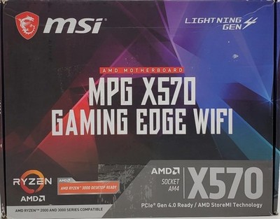 MSI MPG X570 GAMING EDGE WIFI Motherboard (AMD AM4, DDR4, ATX)