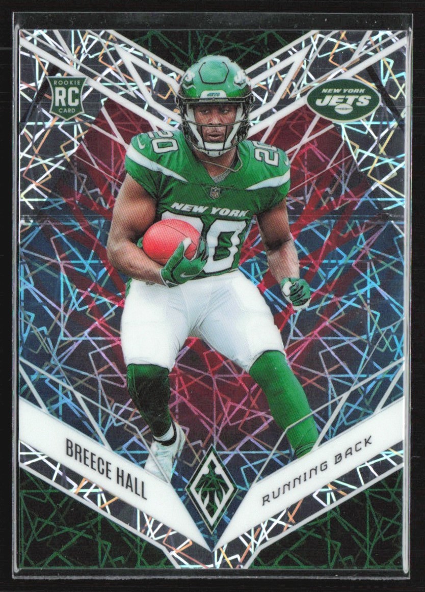 Breece Hall 2022 Panini Phoenix Fire & Ice Lazer Laser RC /50 A #114 New York