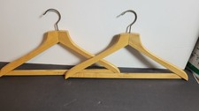 The Montcalm Hotel Wooden Clothes Hangers Lot of 2 Boutique Luxury Rare