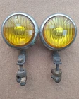 HASSIA YELLOW BABIES BUMPER FOG LIGHTS PORSCHE 356 VW SPLIT OVAL BUG MB BRACKTES