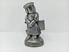Antique Pewter Ice Cream Mold Female Golfer #464 Schall & Co, NY