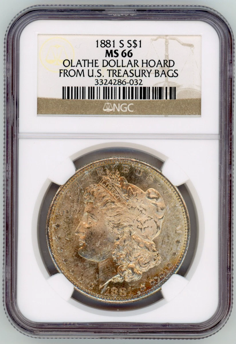 NGC Grade MS 66 1881 Year Morgan US Dollars (1878-1921) for sale
