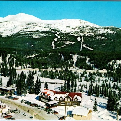 c1960s Lake Louise AB Postcard Pipestone Lodge Whitehorn Ski Slopes Bruno Engler