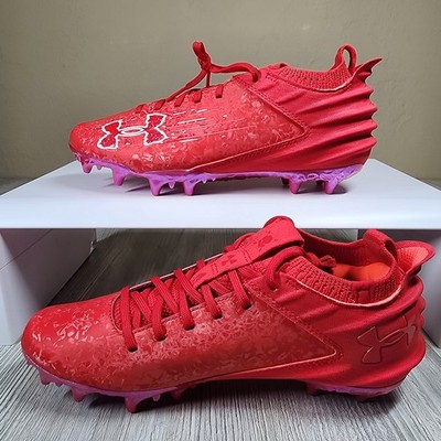 Under Armour Blur Smoke Suede 2.0 MC Triple Red Mens Size 8 New