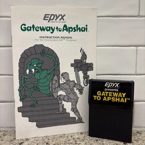 New ListingCommodore 64 Game - Gateway to Apshai - Cartridge With Manual Untested
