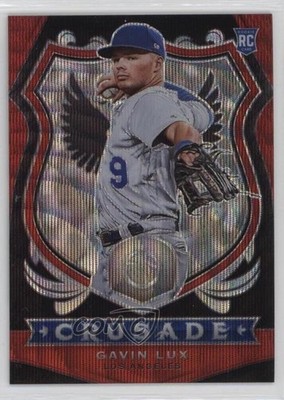 2020 Panini Chronicles Crusade Ruby Wave Prizm /199 Gavin Lux #3 Rookie RC 0q3