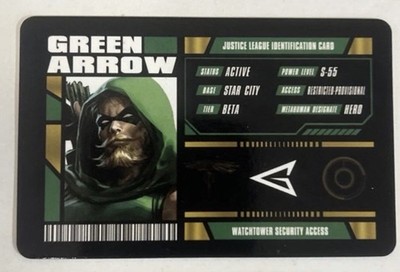 Green Arrow Justice League Watchtower Security Access ID Card 2025