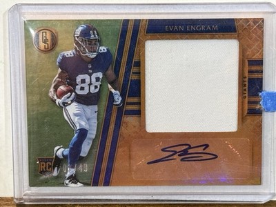 2017 Gold Standard Evan Engram Rookie Auto Patch 1 Of 49 Denver Broncos