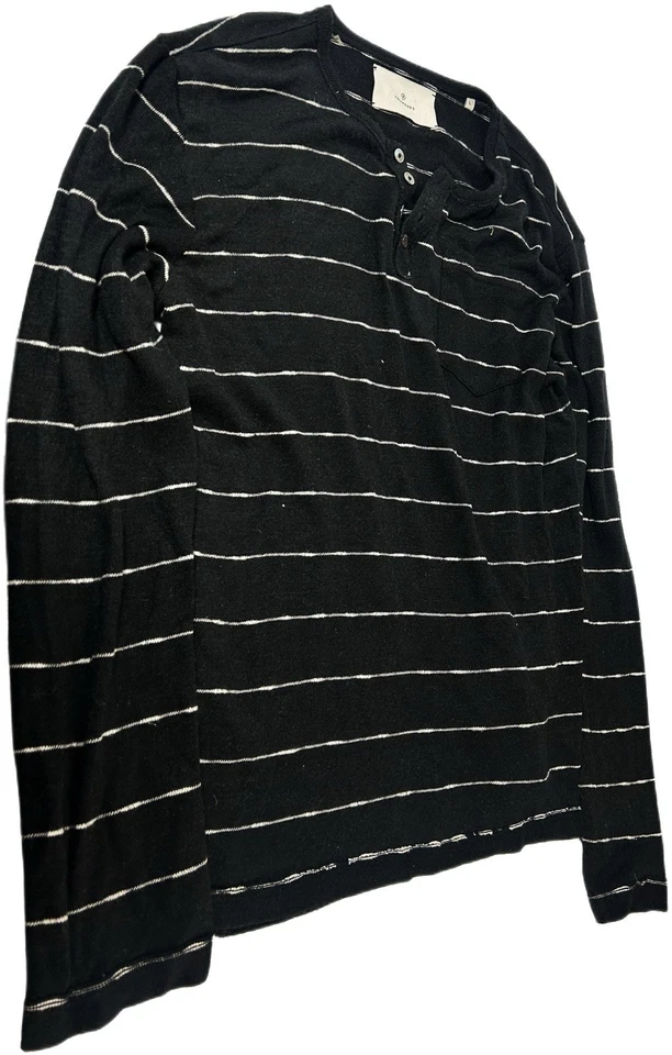 Camisa Suéter 7 Diamantes Henley Rayas Pintores Primitivos Para Hombre Grande Foto 2 de 4