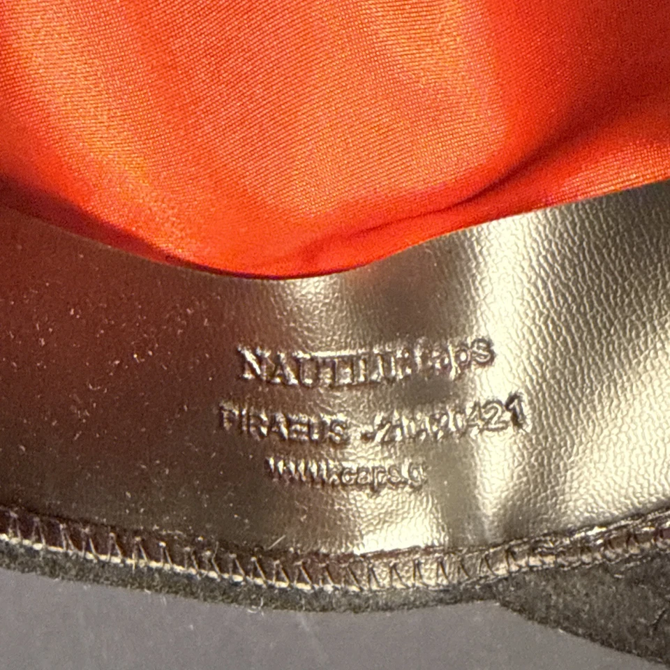 Gorra de Pescadores Griegos Lana Nylon Hecha en Grecia Uva Talla 58-7 1/4 Sombrero Foto 3 de 4