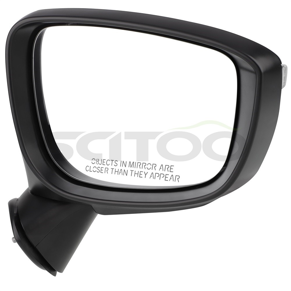 Mirror Power Signal Heated Black Left&Right Side Pair Set Fits 15-16 Mazda CX-5