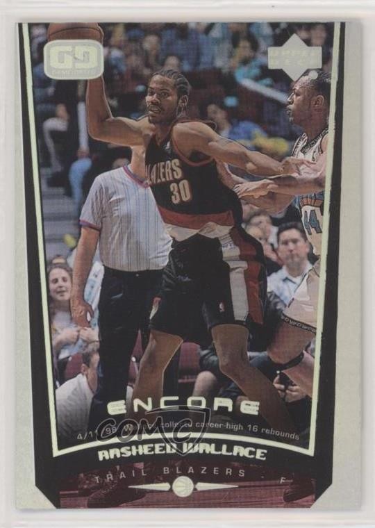 1998-99 Upper Deck Encore Game Dated Rasheed Wallace #67 07mp