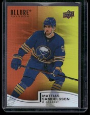 2021-22 Upper Deck Allure #R-37 Mattias Samuelsson Rainbow Orange-Yellow