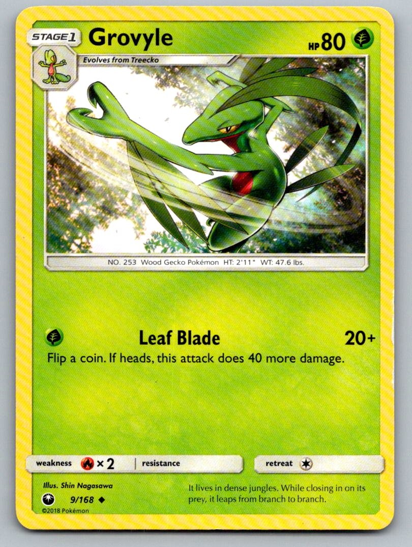 Grovyle 9/168 Uncommon Celestial Storm Pokemon Lightly Played