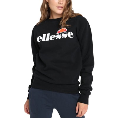 Ellesse Damen Agata Pullover Rundhals Pulli Sweater Sweatshirt - Anthrazit