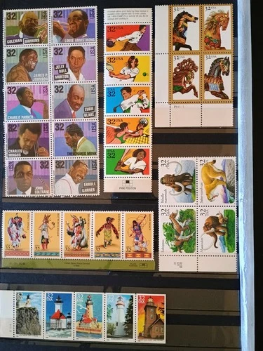 26073-US Stamps 1995-96 Collection Lot of 6 (Six) Complete Sets (33 pcs) - MNH