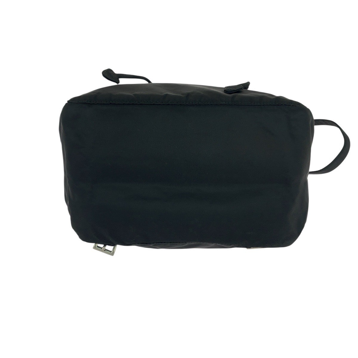 Excellent Condition PRADA Tessuto Triangle Logo Plate Black Silver Hardware Nylo thumbnail 10