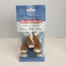WubbaNub Pacifier Plush Combo Longhorn Bull Cow Brown 0-6 Months Silicone