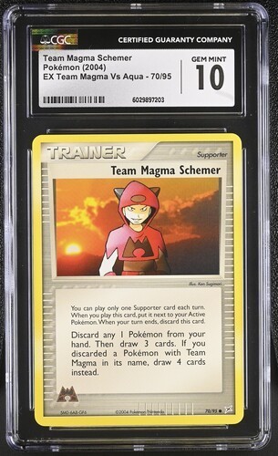 Team Magma Schemer graded CGC 10 for sale on eBay