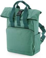 Recycled Mini Twin Handle Roll-Top Backpack | BagBase | BG118S