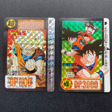 Bandai Dragon Ball Z Goku Carddass Prism 498 339 Set of 2 1992 1993 From Japan