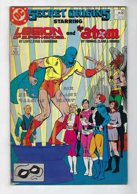 Secret Origins # 25 Legion of Super-Heroes & The Atom (1988) FN