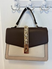 ALDO Anniebrook Flap Satchel Crossbody Colorblock Purse,