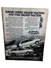 1982 Subaru 4WD and 2WD Station Wagon Vintage Magazine Advertisement