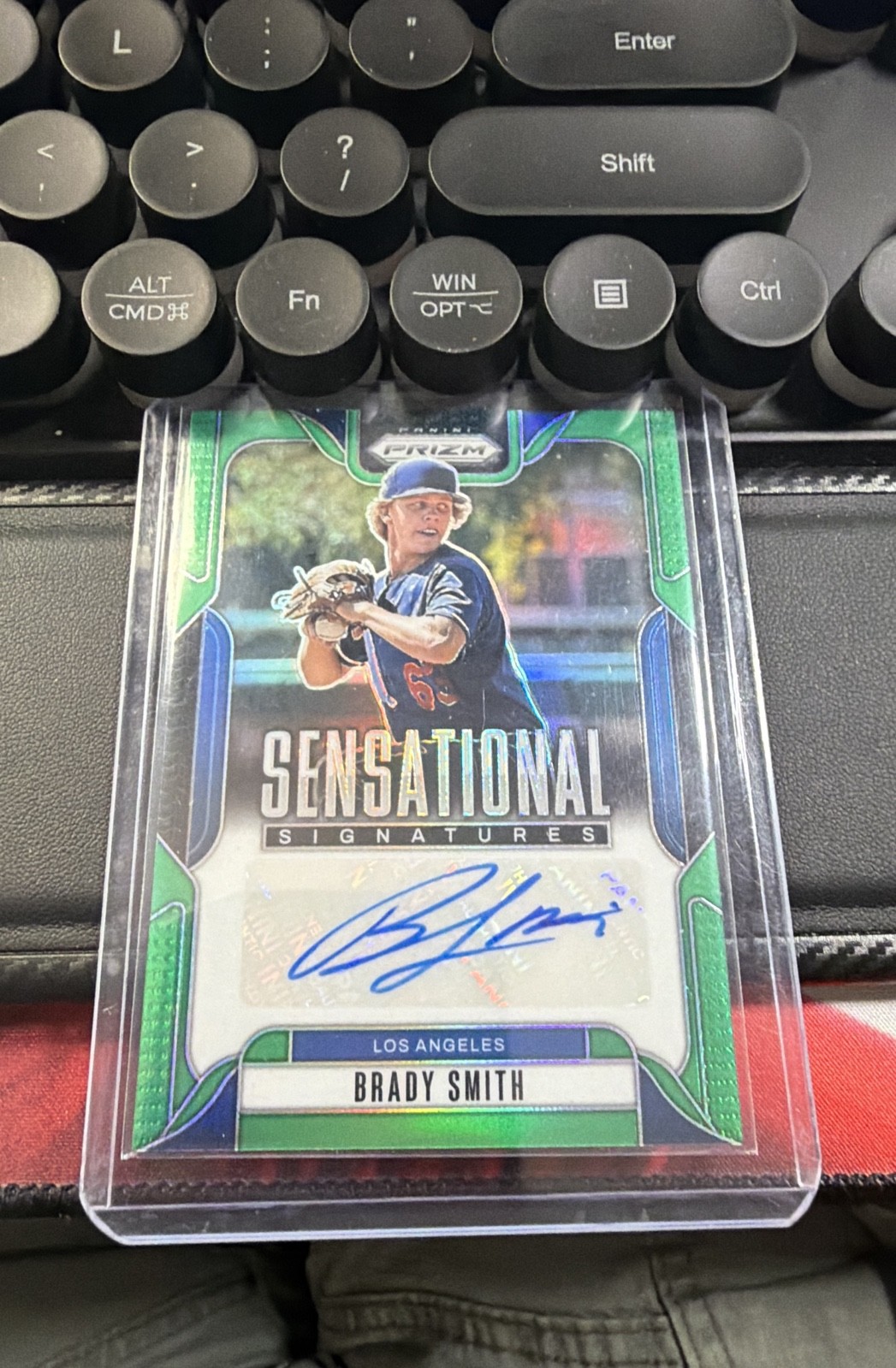 2025 Panini Prizm - Sensational Sign Brady Smith, #SS-BS Green-Newest Tiger